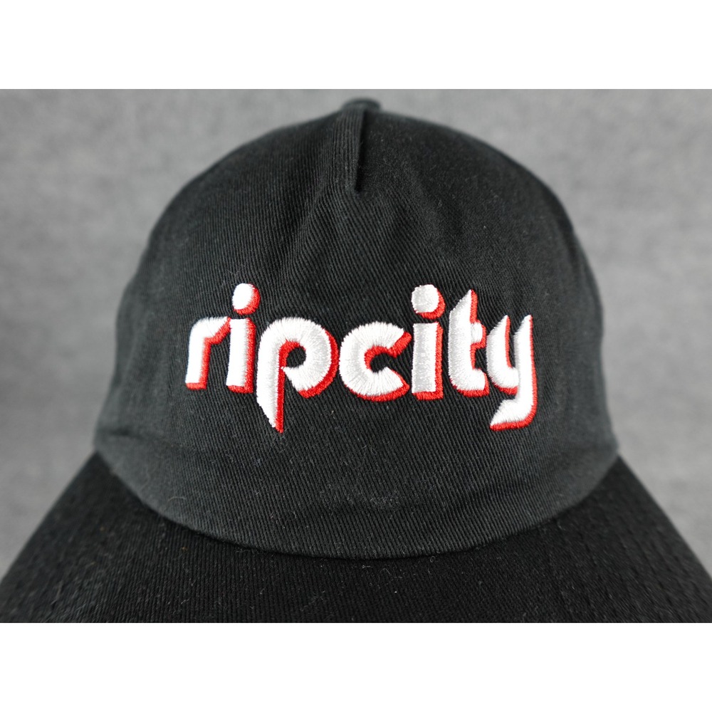 Poler Ripcity Snapback Hat Black Embroidered Logo… - image 2